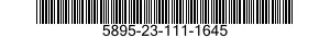 5895-23-111-1645 BASIC INSTALLATION 5895231111645 231111645