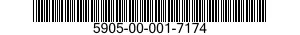 5905-00-001-7174 RESISTOR,VARIABLE,NONWIRE WOUND,NONPRECISION 5905000017174 000017174