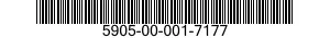 5905-00-001-7177 RESISTOR,FIXED,FILM 5905000017177 000017177