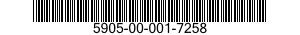 5905-00-001-7258 RESISTOR,VARIABLE,NONWIRE WOUND,NONPRECISION 5905000017258 000017258