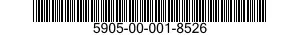 5905-00-001-8526 RESISTOR,FIXED,FILM 5905000018526 000018526