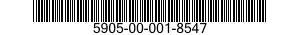 5905-00-001-8547 RESISTOR,FIXED,FILM 5905000018547 000018547