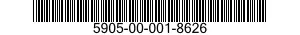 5905-00-001-8626 RESISTOR,FIXED,FILM 5905000018626 000018626