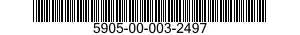 5905-00-003-2497 RESISTOR,VARIABLE,NONWIRE WOUND,NONPRECISION 5905000032497 000032497