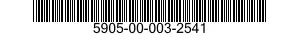 5905-00-003-2541 RESISTOR,VARIABLE,NONWIRE WOUND,NONPRECISION 5905000032541 000032541