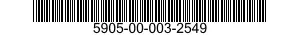 5905-00-003-2549 RESISTOR,VARIABLE,NONWIRE WOUND,NONPRECISION 5905000032549 000032549