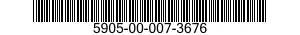 5905-00-007-3676 RESISTOR,FIXED,FILM 5905000073676 000073676