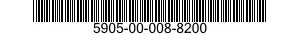 5905-00-008-8200 RESISTOR,FIXED,COMPOSITION 5905000088200 000088200