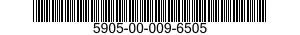 5905-00-009-6505 RESISTOR,FIXED,WIRE WOUND,NONINDUCTIVE 5905000096505 000096505