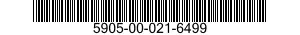 5905-00-021-6499 RESISTOR,FIXED,FILM 5905000216499 000216499