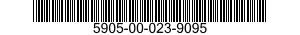 5905-00-023-9095 RESISTOR,VARIABLE,NONWIRE WOUND,NONPRECISION 5905000239095 000239095