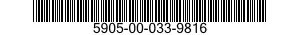 5905-00-033-9816 RESISTOR,FIXED,COMPOSITION 5905000339816 000339816