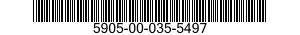 5905-00-035-5497 RESISTOR,VARIABLE,NONWIRE WOUND,NONPRECISION 5905000355497 000355497