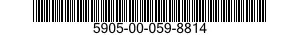 5905-00-059-8814 RESISTOR,FIXED,FILM 5905000598814 000598814