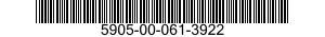 5905-00-061-3922 RESISTOR,VARIABLE,WIRE WOUND,NONPRECISION 5905000613922 000613922