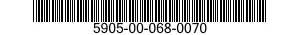 5905-00-068-0070 RESISTOR,VARIABLE,WIRE WOUND,PRECISION 5905000680070 000680070