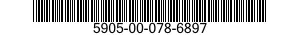 5905-00-078-6897 RESISTOR,VARIABLE,WIRE WOUND,NONPRECISION 5905000786897 000786897