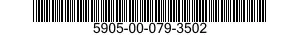 5905-00-079-3502 RESISTOR,VARIABLE,WIRE WOUND,NONPRECISION 5905000793502 000793502