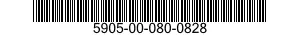 5905-00-080-0828 RESISTOR,THERMAL 5905000800828 000800828