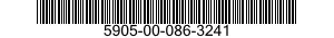 5905-00-086-3241 RESISTOR,FIXED,WIRE WOUND,INDUCTIVE 5905000863241 000863241