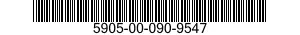 5905-00-090-9547 RESISTOR,FIXED,WIRE WOUND 5905000909547 000909547