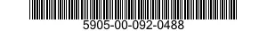 5905-00-092-0488 RESISTOR NETWORK,FIXED,WIRE WOUND 5905000920488 000920488