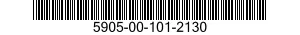 5905-00-101-2130 RESISTOR,FIXED,WIRE WOUND,NONINDUCTIVE 5905001012130 001012130