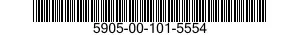 5905-00-101-5554 RESISTOR,FIXED,WIRE WOUND,INDUCTIVE 5905001015554 001015554
