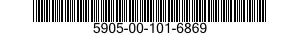5905-00-101-6869 RESISTOR,FIXED,WIRE WOUND,INDUCTIVE 5905001016869 001016869