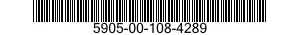 5905-00-108-4289 RESISTOR,VARIABLE,WIRE WOUND,NONPRECISION 5905001084289 001084289