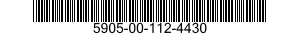 5905-00-112-4430 RESISTOR,VARIABLE,WIRE WOUND,NONPRECISION 5905001124430 001124430