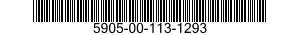 5905-00-113-1293 RESISTOR,FIXED,WIRE WOUND 5905001131293 001131293