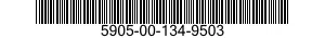5905-00-134-9503 RESISTOR ASSEMBLY 5905001349503 001349503