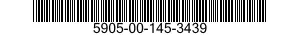 5905-00-145-3439 RESISTOR,FIXED,WIRE WOUND,NONINDUCTIVE 5905001453439 001453439