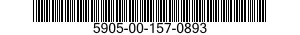 5905-00-157-0893 RESISTOR,FIXED,COMPOSITION 5905001570893 001570893