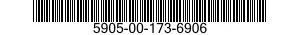 5905-00-173-6906 RESISTOR,VARIABLE,WIRE WOUND,NONPRECISION 5905001736906 001736906