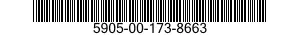 5905-00-173-8663 RESISTOR,FIXED,WIRE WOUND,INDUCTIVE 5905001738663 001738663