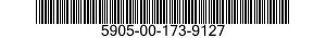 5905-00-173-9127 RESISTOR,FIXED,WIRE WOUND,INDUCTIVE 5905001739127 001739127