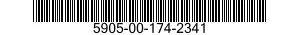 5905-00-174-2341 RESISTOR,VARIABLE,WIRE WOUND,NONPRECISION 5905001742341 001742341