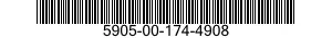 5905-00-174-4908 RESISTOR,VARIABLE,NONWIRE WOUND,NONPRECISION 5905001744908 001744908