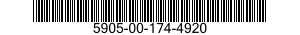 5905-00-174-4920 RESISTOR,VARIABLE,NONWIRE WOUND,NONPRECISION 5905001744920 001744920