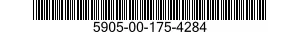 5905-00-175-4284 RESISTOR,FIXED,WIRE WOUND,INDUCTIVE 5905001754284 001754284