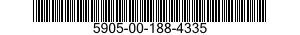 5905-00-188-4335 RESISTOR,FIXED,WIRE WOUND,INDUCTIVE 5905001884335 001884335