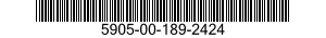 5905-00-189-2424 RESISTANCE ELEMENT 5905001892424 001892424