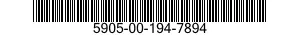 5905-00-194-7894 RESISTOR,FIXED,COMPOSITION 5905001947894 001947894