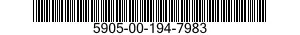 5905-00-194-7983 RESISTOR,FIXED,WIRE WOUND,INDUCTIVE 5905001947983 001947983