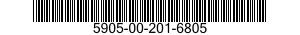 5905-00-201-6805 RESISTOR,VARIABLE,WIRE WOUND,NONPRECISION 5905002016805 002016805