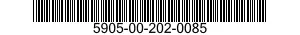 5905-00-202-0085  5905002020085 002020085