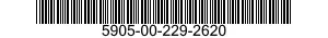 5905-00-229-2620 RESISTOR,FIXED,COMPOSITION 5905002292620 002292620