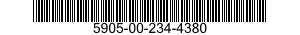 5905-00-234-4380 RESISTOR,FIXED,COMPOSITION 5905002344380 002344380